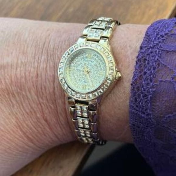 Jeweled Armitron Now Ladies Watch Model 75/3689GP - Picture 5 of 8